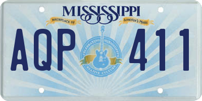 MS license plate AQP411