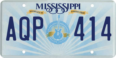 MS license plate AQP414