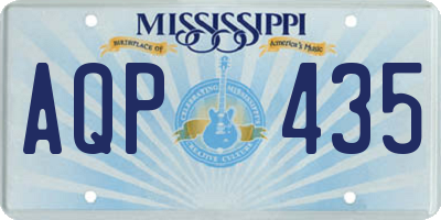 MS license plate AQP435