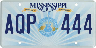 MS license plate AQP444