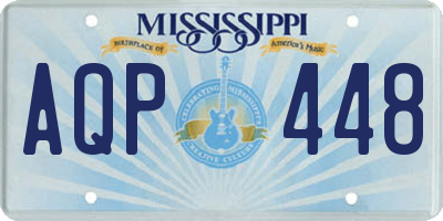 MS license plate AQP448
