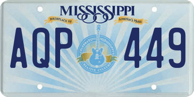 MS license plate AQP449