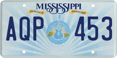 MS license plate AQP453