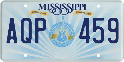MS license plate AQP459