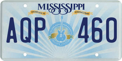 MS license plate AQP460