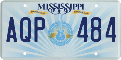 MS license plate AQP484
