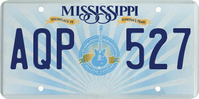 MS license plate AQP527