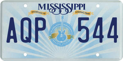 MS license plate AQP544