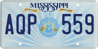 MS license plate AQP559
