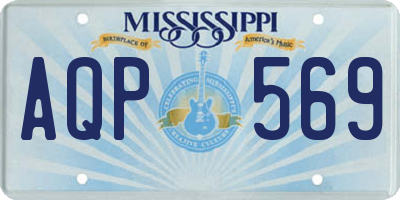 MS license plate AQP569