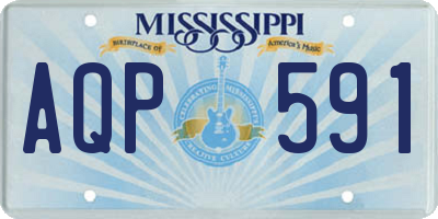 MS license plate AQP591