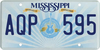 MS license plate AQP595