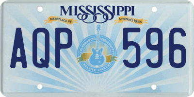 MS license plate AQP596