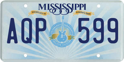 MS license plate AQP599