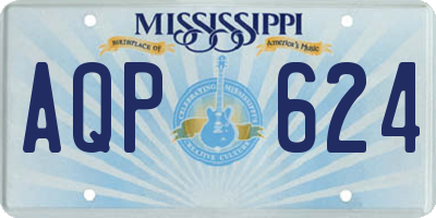 MS license plate AQP624