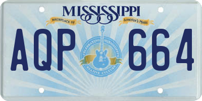 MS license plate AQP664