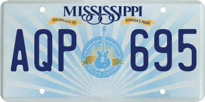 MS license plate AQP695