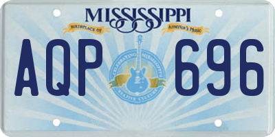 MS license plate AQP696