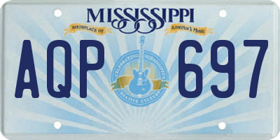 MS license plate AQP697