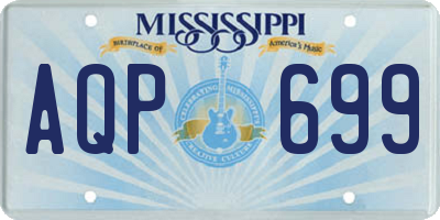 MS license plate AQP699