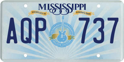 MS license plate AQP737