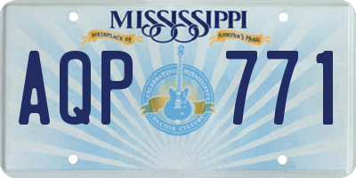 MS license plate AQP771