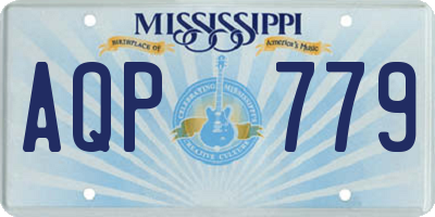 MS license plate AQP779