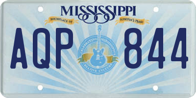 MS license plate AQP844