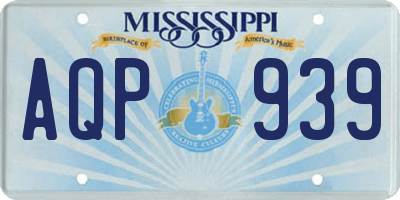 MS license plate AQP939