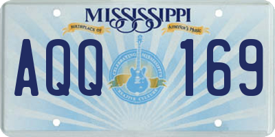MS license plate AQQ169