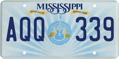 MS license plate AQQ339