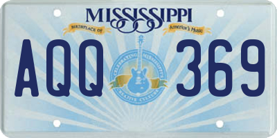 MS license plate AQQ369