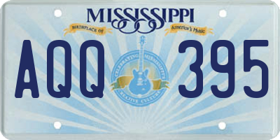 MS license plate AQQ395