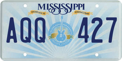 MS license plate AQQ427