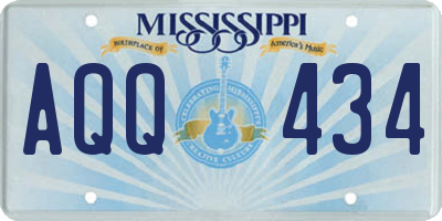 MS license plate AQQ434