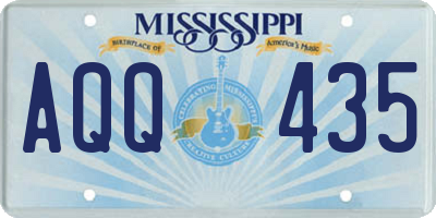 MS license plate AQQ435