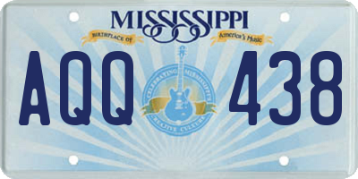 MS license plate AQQ438