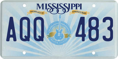 MS license plate AQQ483