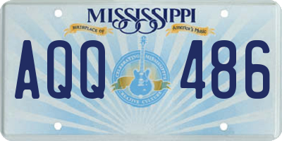 MS license plate AQQ486