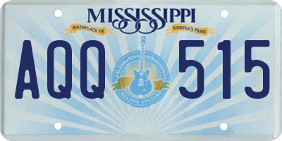 MS license plate AQQ515