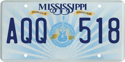 MS license plate AQQ518