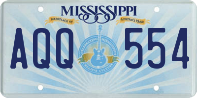 MS license plate AQQ554