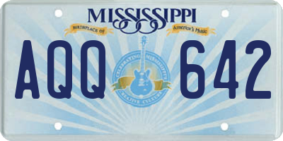 MS license plate AQQ642