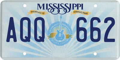 MS license plate AQQ662