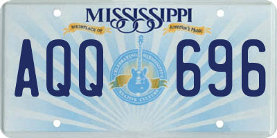MS license plate AQQ696