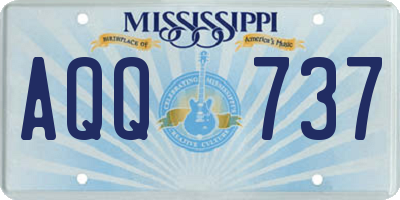 MS license plate AQQ737
