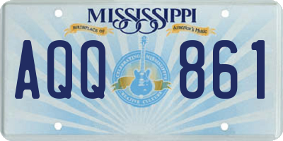 MS license plate AQQ861