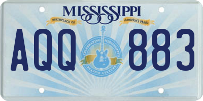 MS license plate AQQ883
