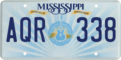 MS license plate AQR338