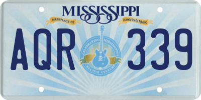 MS license plate AQR339